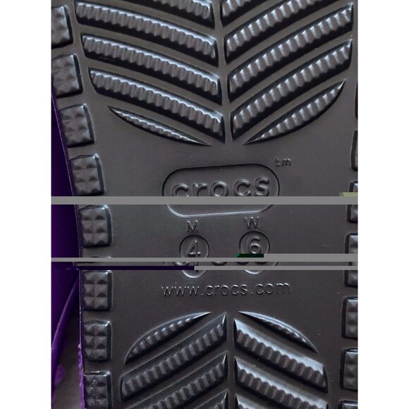 Crocs McDonalds Grimace Cozzzy Sandal Purple Men’s Sz 4 Women’s 6 FurLined Fuzzy - Picture 12 of 12